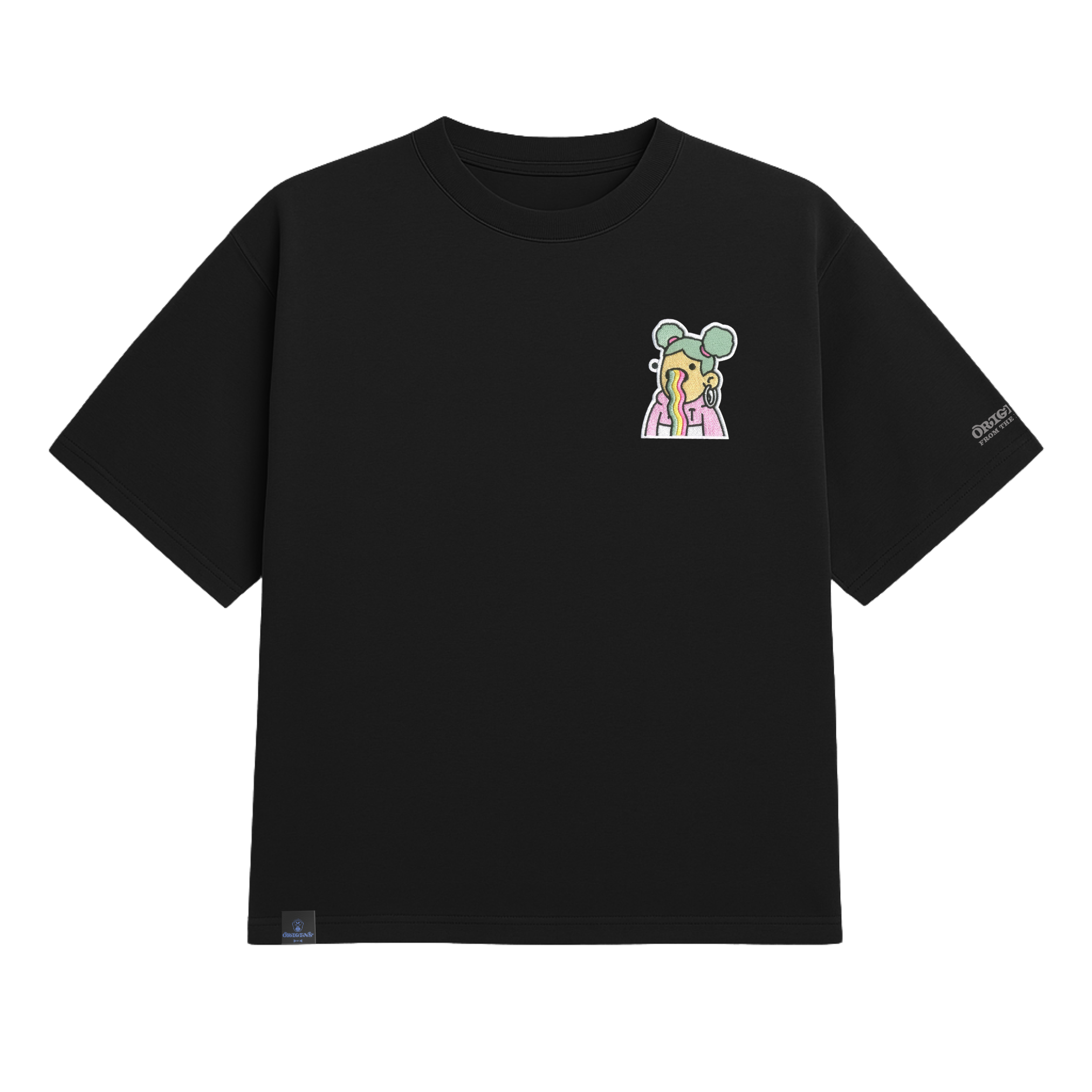 Earth Origins - Girl Doodle Patch Heavy Tee